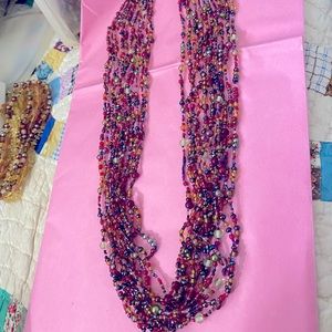 Woman’s jewelry multi strand necklace